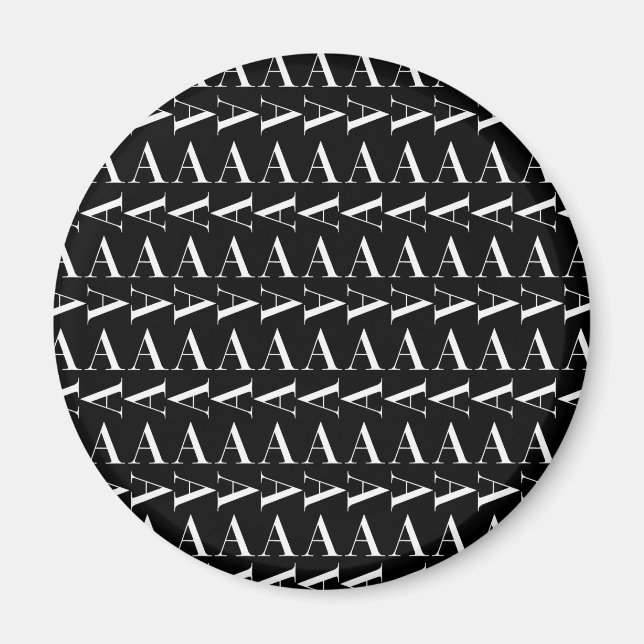 Anfangsbuchstaben A Magnet (Vorne)