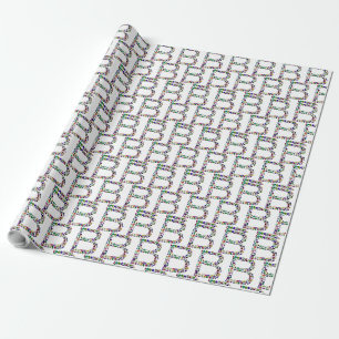 Anfangsbuchstaben B Geschenkpapier