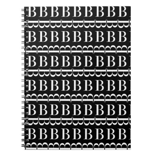 Anfangsbuchstaben B, Hintergrundfarbe auswählen Notizblock (Vorderseite)