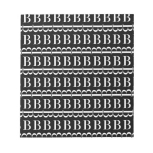 Anfangsbuchstaben B Notizblock