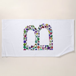 Anfangsbuchstaben B Strandtuch