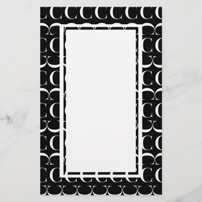 Anfangsbuchstaben C Briefpapier (Vorderseite)