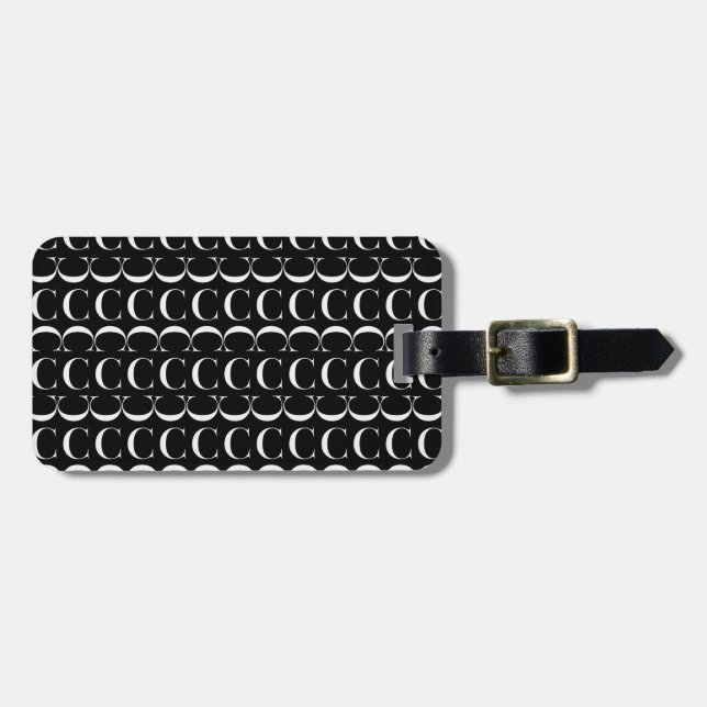 Anfangsbuchstaben C Gepäckanhänger (Vorderseite horizontal)