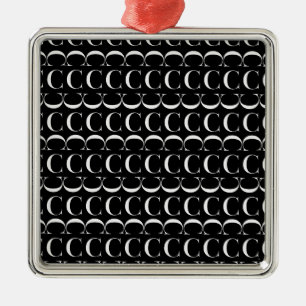 Anfangsbuchstaben C Ornament Aus Metall