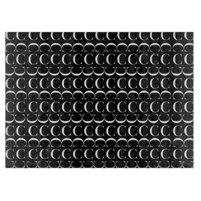 Anfangsbuchstaben C Schneidebrett (Vorderseite)