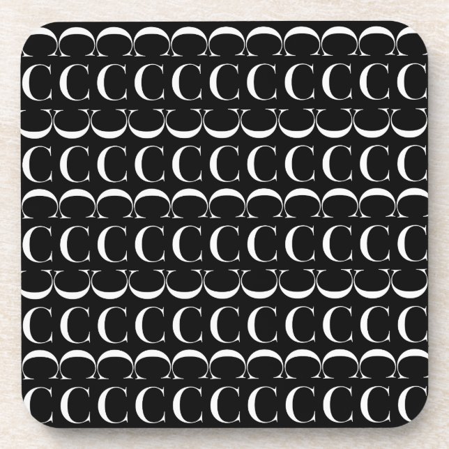 Anfangsbuchstaben C Untersetzer (Vorderseite)