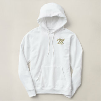 Anfangsbuchstaben der Sticky Monogram M Bestickter Hoodie
