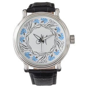 Anfangsbuchstaben des Kreissymbols Armbanduhr