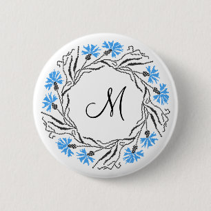Anfangsbuchstaben des Kreissymbols Button