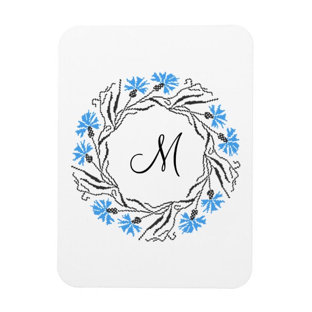 Anfangsbuchstaben des Kreissymbols Magnet (Vertikal)