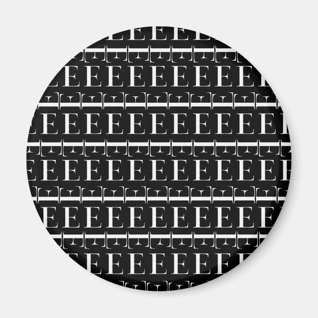 Anfangsbuchstaben E Magnet (Vorne)