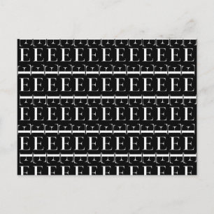 Anfangsbuchstaben E Postkarte