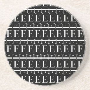 Anfangsbuchstaben E Sandstein Untersetzer