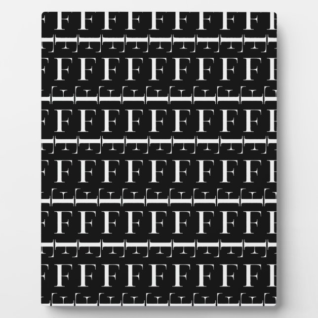Anfangsbuchstaben F Fotoplatte (Vorderseite)