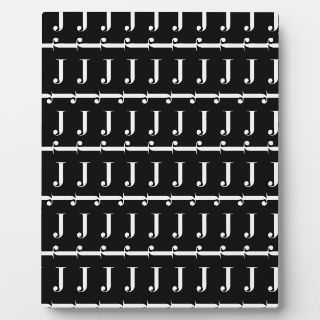 Anfangsbuchstaben J Fotoplatte (Vorderseite)