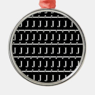 Anfangsbuchstaben J Ornament Aus Metall