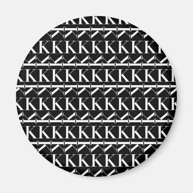 Anfangsbuchstaben K Magnet (Vorne)
