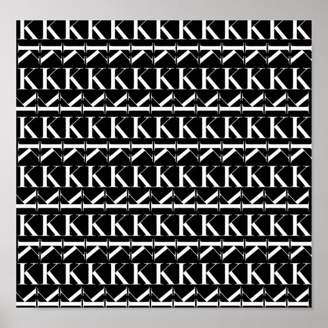 Anfangsbuchstaben K Poster (Vorne)