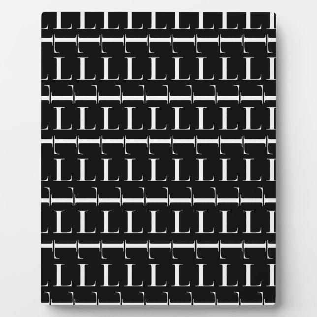 Anfangsbuchstaben L Fotoplatte (Vorderseite)