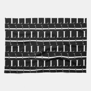 Anfangsbuchstaben L Geschirrtuch