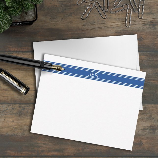 Anfangsbuchstaben Modernes Minimalistisches Flachb Mitteilungskarte (Von Creator hochgeladen)