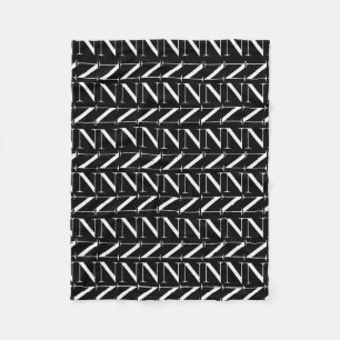 Anfangsbuchstaben N Fleecedecke