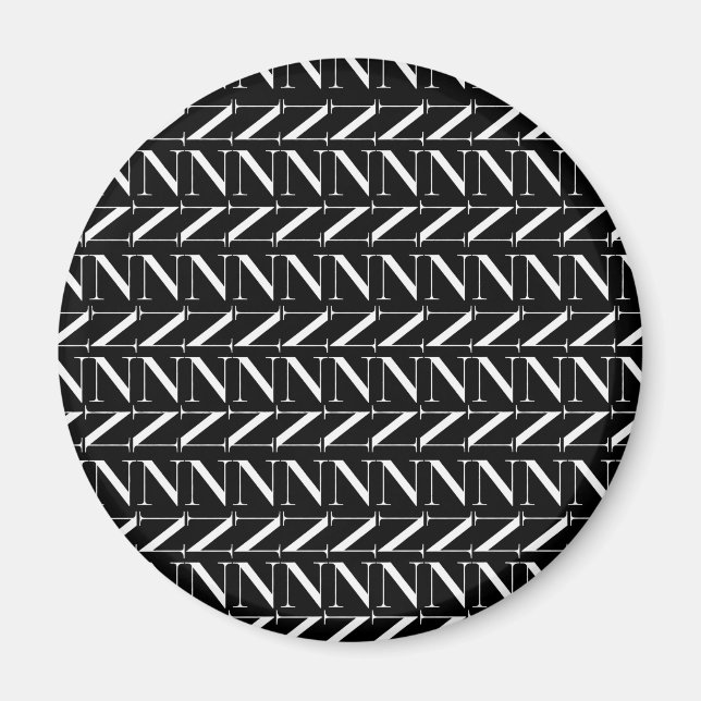 Anfangsbuchstaben N Magnet (Vorne)