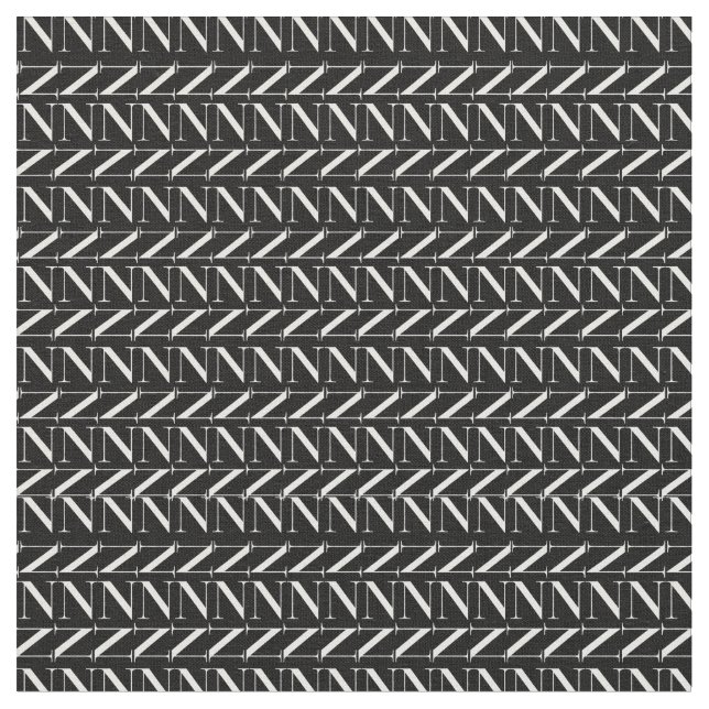 Anfangsbuchstaben N Stoff (Nahaufnahme)