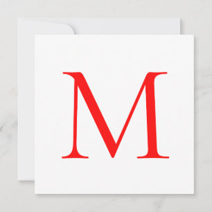 Anfangsbuchstaben rot mit Monogramm beruflich