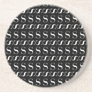 Anfangsbuchstaben S, Hintergrundfarbe auswählen Getränkeuntersetzer