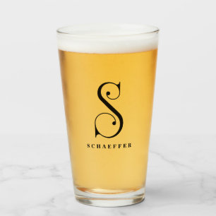 Anfangsbuchstaben S mit Nachname Glas