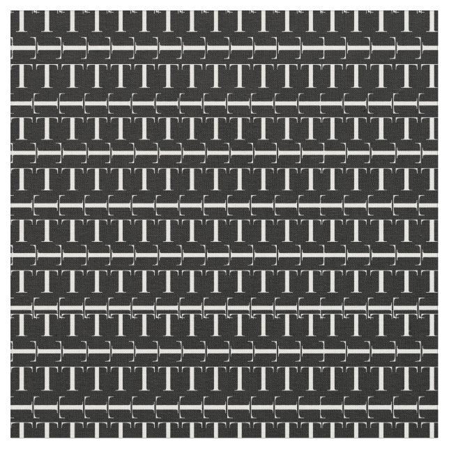 Anfangsbuchstaben T Stoff (Nahaufnahme)