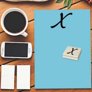 Anfangsbuchstaben X Gummistempel