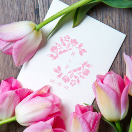 Anfangsdatum der Diamond Floral Wedding Wildblumen Gummistempel