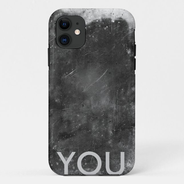 Anfangsfall mit Metallbeschaffenheit Case-Mate iPhone Hülle (Rückseite)