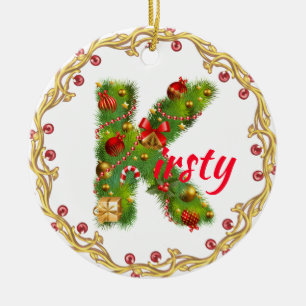 Anfangsmit Monogramm Verzierung k Keramik Ornament