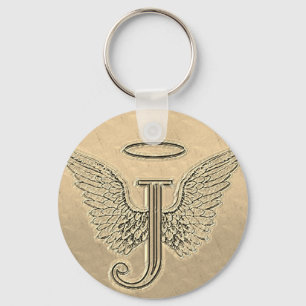 Anfangsmonogramm des Buchstabe-J mit Schlüsselanhänger