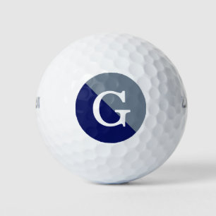 Anfangsmonogramm für das blaue 2-Tone-Diag Golfball