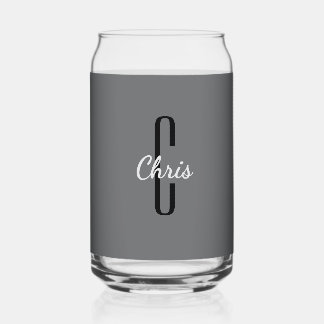 Anfangsname | Charcoal Gray Beverage Dosenglas