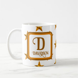 Anfangsname der Orange Gold-Familie Kaffeetasse