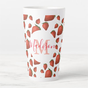 Anfangsname der Strawberry Monogram Milchtasse