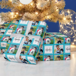 Anfangsname des personalisierten Monogrammes Geschenkpapier