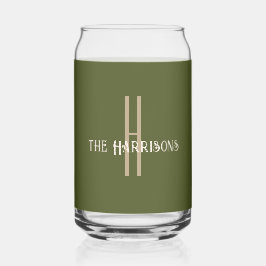 Anfangsname | Modernes Army Green Beverage Dosenglas
