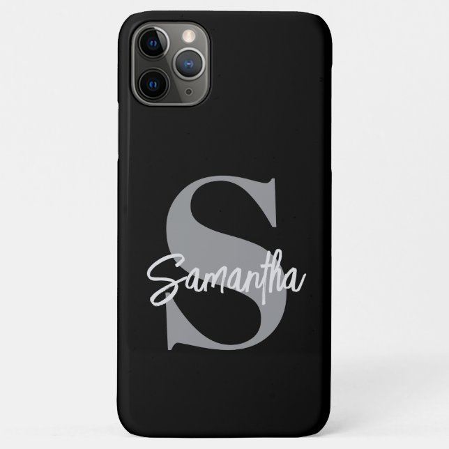 Anfangsname Monogramm Case-Mate iPhone Hülle (Rückseite)