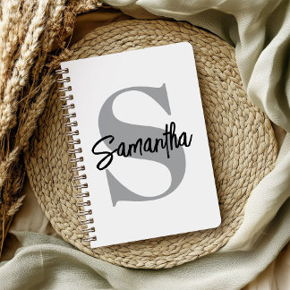 Anfangsname Monogramm Notizblock