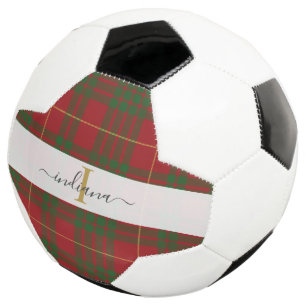 Anfangsname Tartan Green Red Kariert Fußball