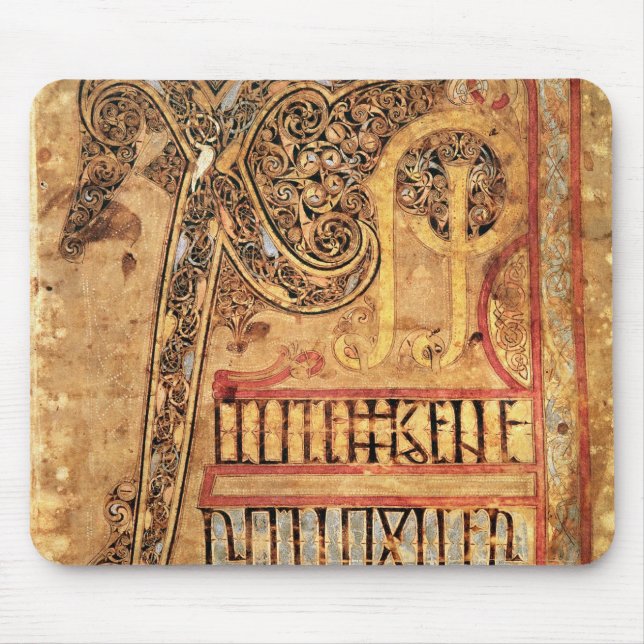 Anfangsseite von den Lichfield Evangelien, c.720 Mousepad (Vorne)