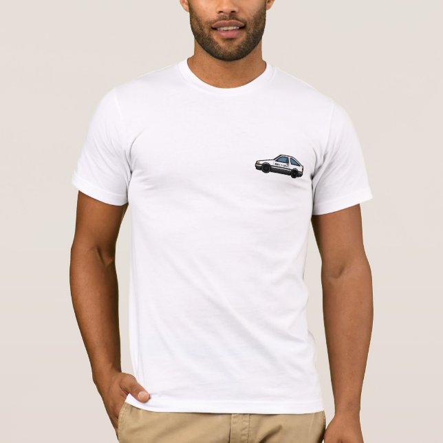 AnfangsTofu-Geschäfts-Entwurf d AE 86 Trueno T-Shirt (Vorderseite)