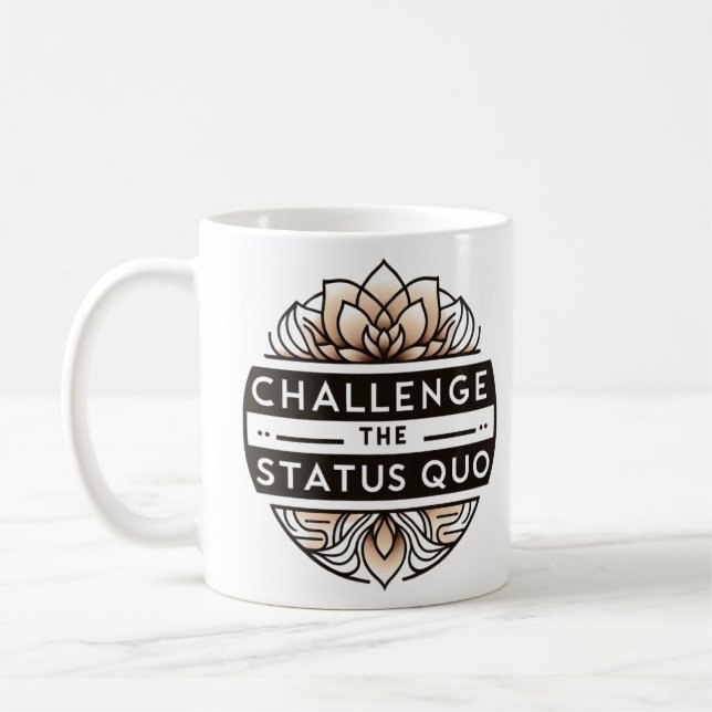Anfechten des Status Quo-T - Shirt Kaffeetasse (Links)