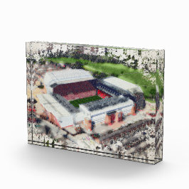 Anfield Stadium Liverpool - Artistic Watercolour Fotoblock